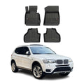 OMAC Premium Floor Mats for for BMW X3 F25 2011-2017 TPE Rubber Black 4Pcs