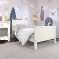 Child Craft Calder Toddler Bed with Guard Rails. Brushed Cotton