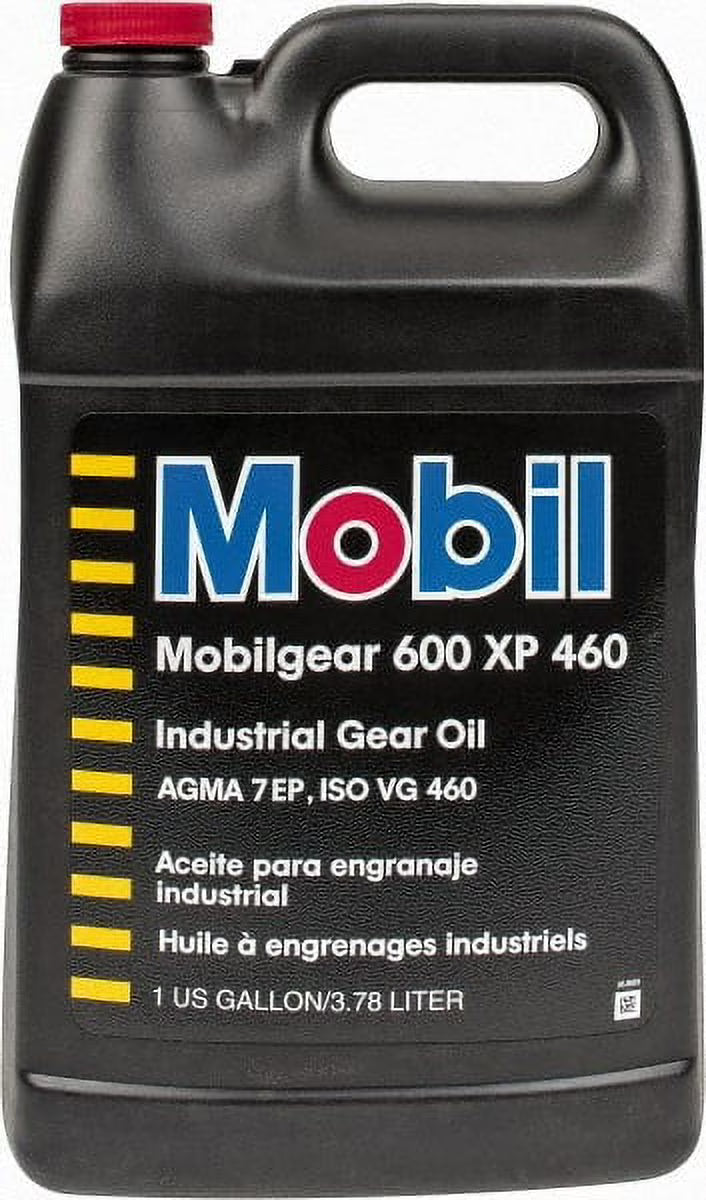 Mobil ISO VG 460 Industrial Mineral Gear Oil Bottle, 1 Gallon