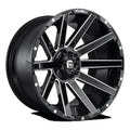 Fuel 1PC Aluminum Rim D615 CONTRA 22X12in Gloss Black Milled Finish, D61522202647