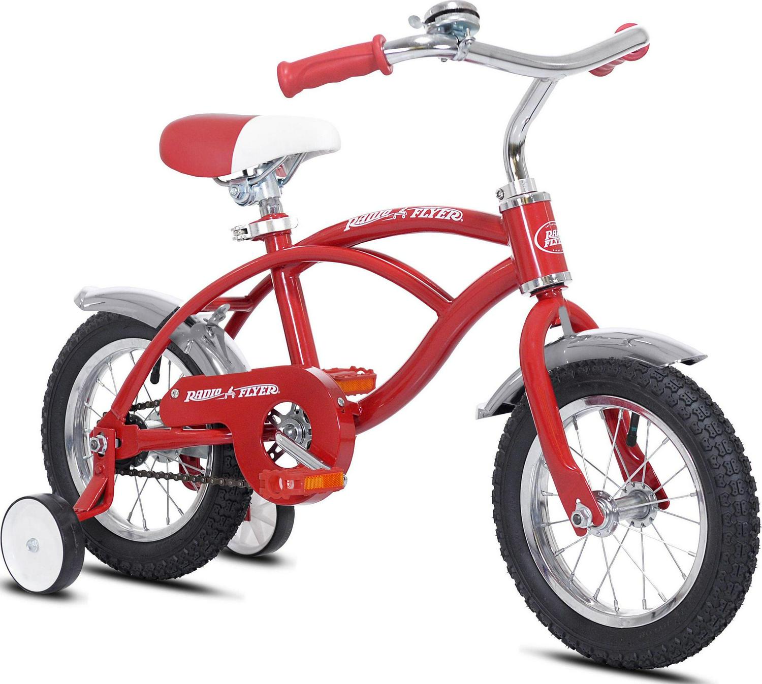 Radio Flyer 12¡å Classic Unisex Bicycle with Training Wheels. Red