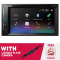 New Pioneer AVH-241EX 6.2  Double-DIN CD/DVD Receiver with License Plate Camera