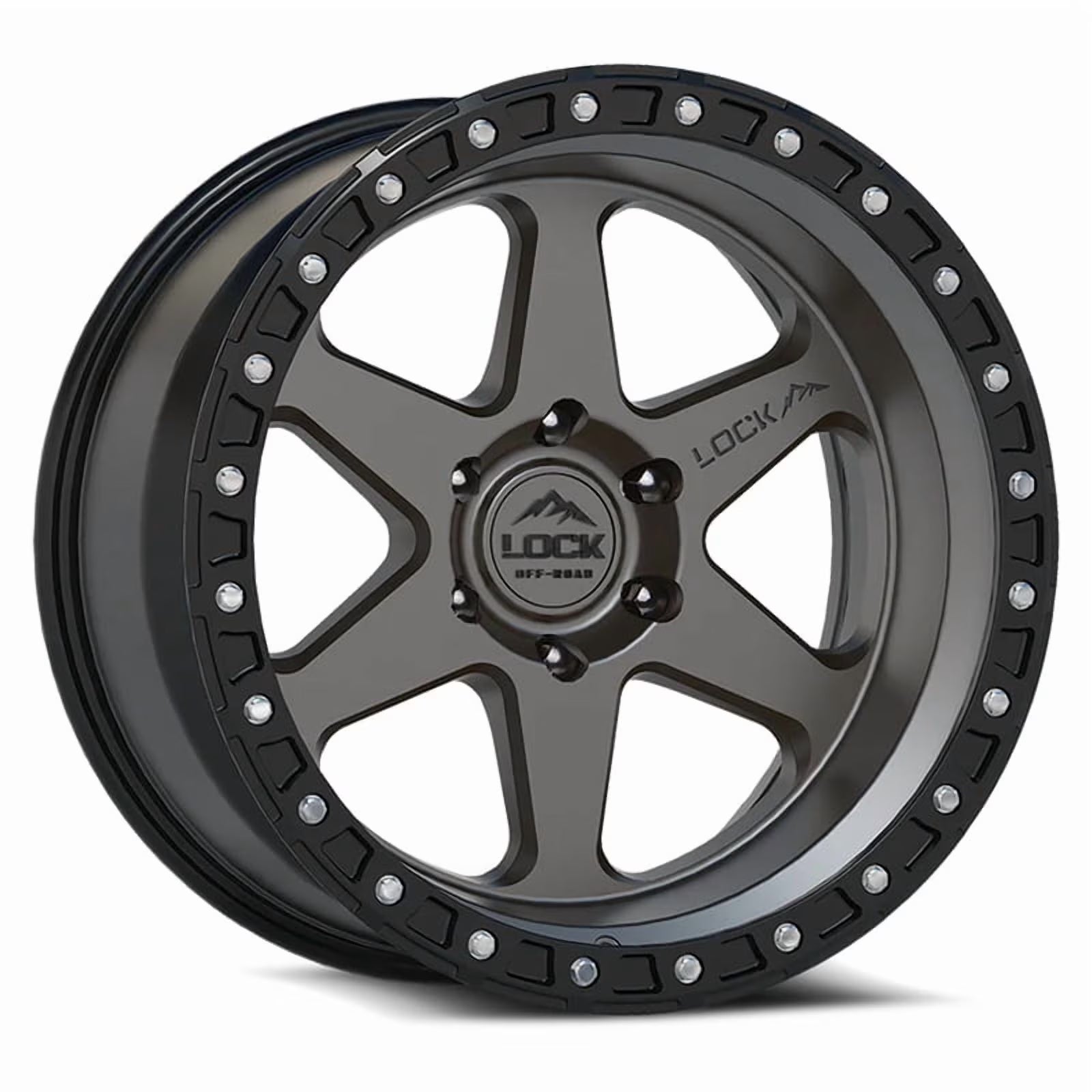 Lock Offroad Olympus Matte Gray Wheel 5x127 17x9 -12et Off Road Truck Suv Rim