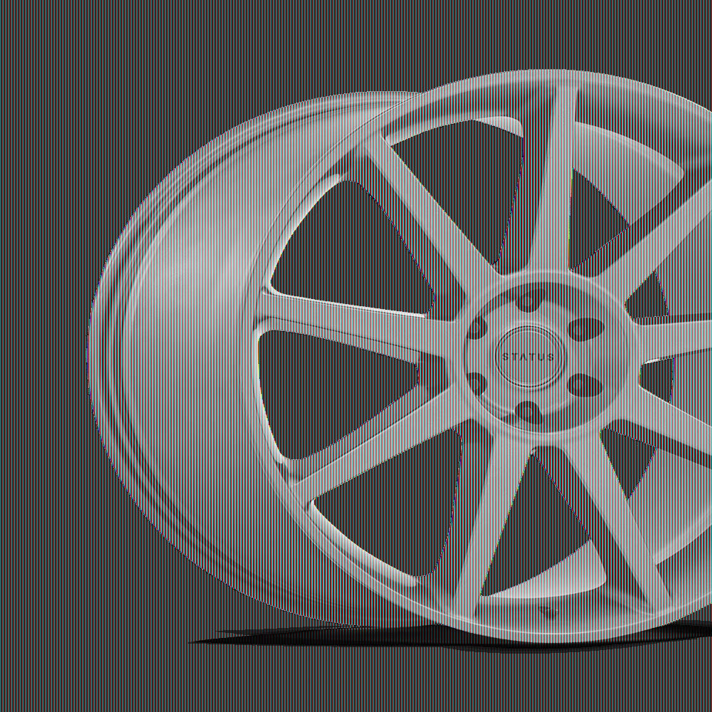 Status Cast Aluminum Rim ST002 24X10 5X120 M-ANTH 35MM, ST002AX24104935