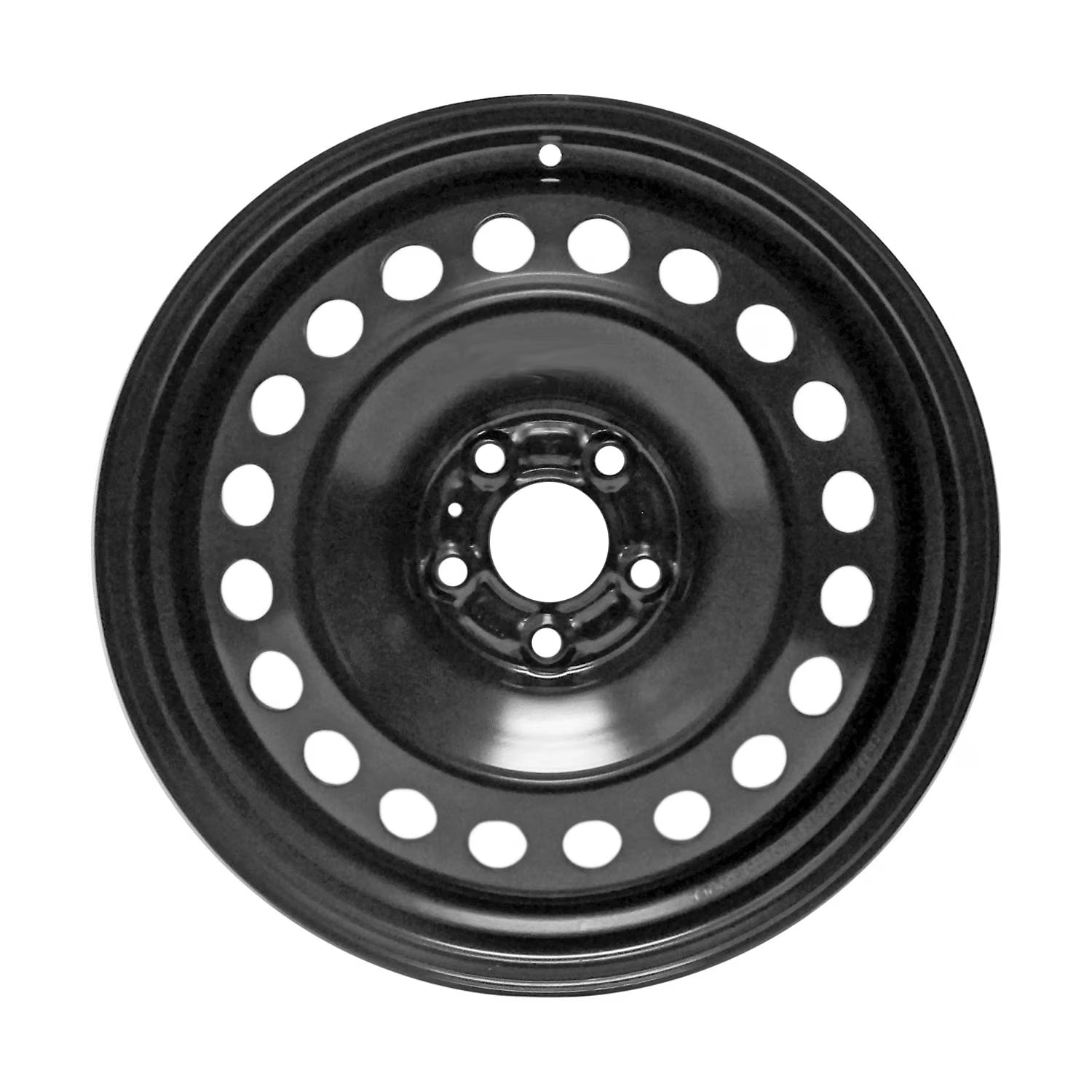 New Aftermarket Painted Black Steel Wheel 17 x 7 20 Hole Style fits 2014-2021 Jeep Cherokee