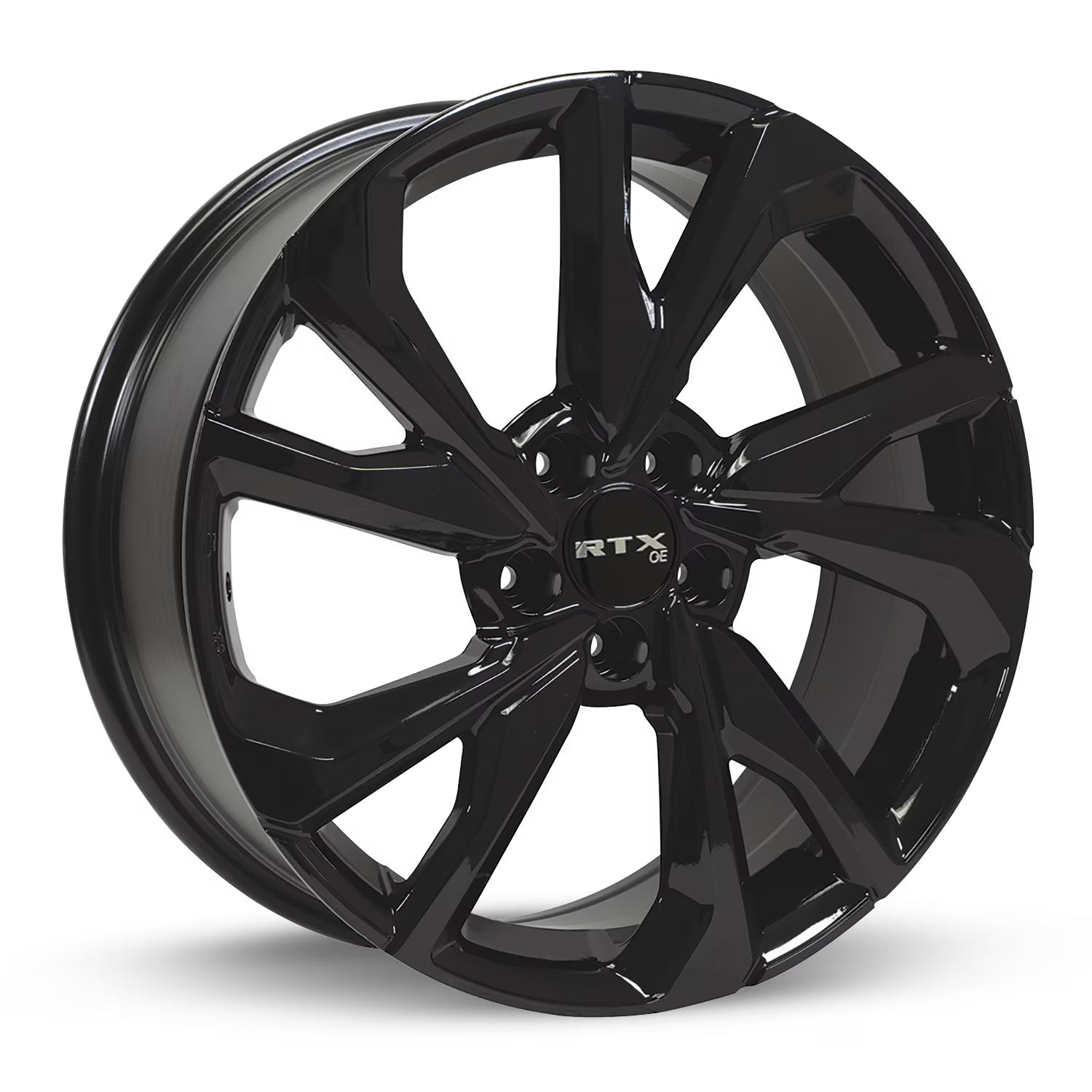 RTX Nikko 19x7.5 5x114.3 ET45 CB64.1 Gloss Black Wheel