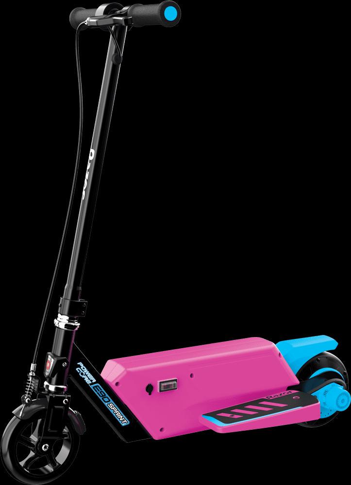 Razor Power Core E90 Sprint Electric Scooter - Pink. up to 10 mph. 90W Hub Motor. for Child Ages 8+