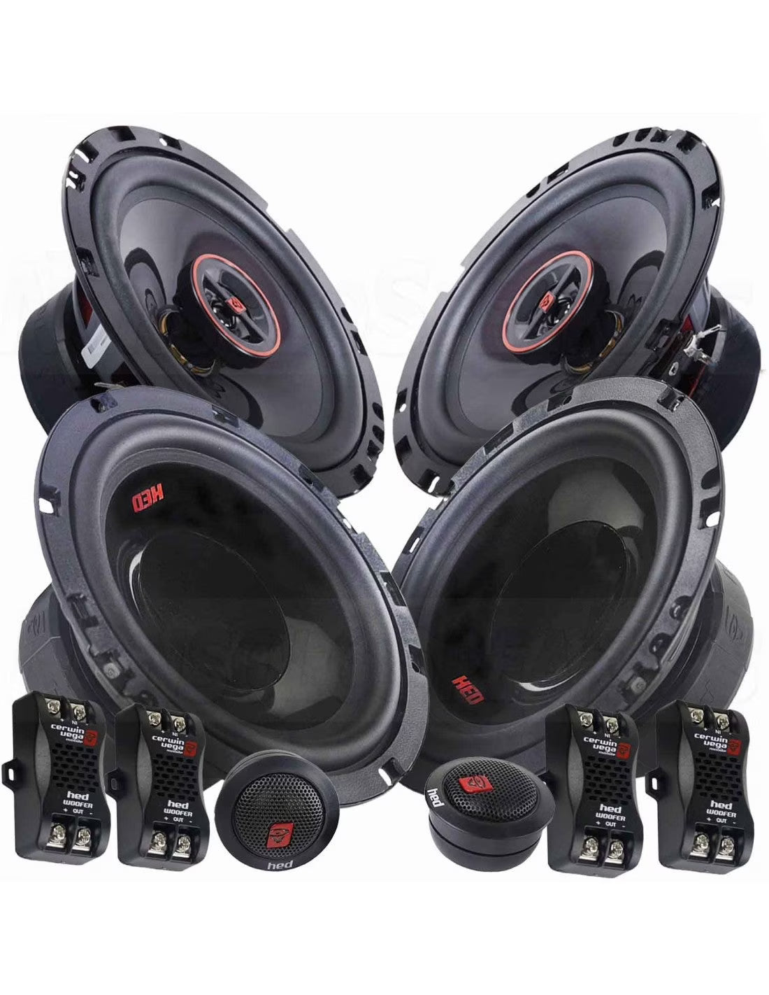 Cerwin Vega H765C + H7652 HED Series 6.5  Component & 6.5  2 way Speaker System
