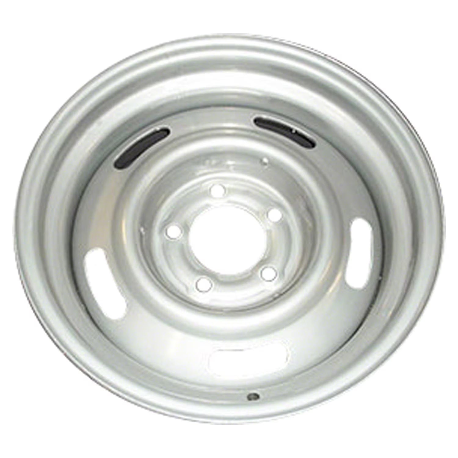 New Aftermarket Painted Silver Steel Wheel 15 x 7 5 Slot Style fits 1969-1977 Chevrolet Camaro
