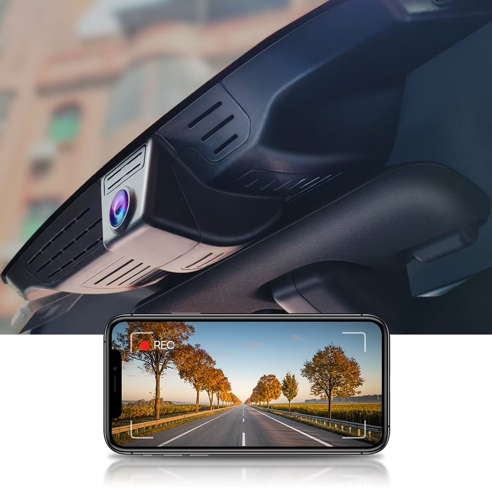 Fitcamx 4K Dash Cam Suitable for Land Rover Defender 110 90 2020 2021 2022 2023 2024 X S V8 Standard X-dynamic, OEM Style, WiFi & APP, Plug & Play, 64GB Card