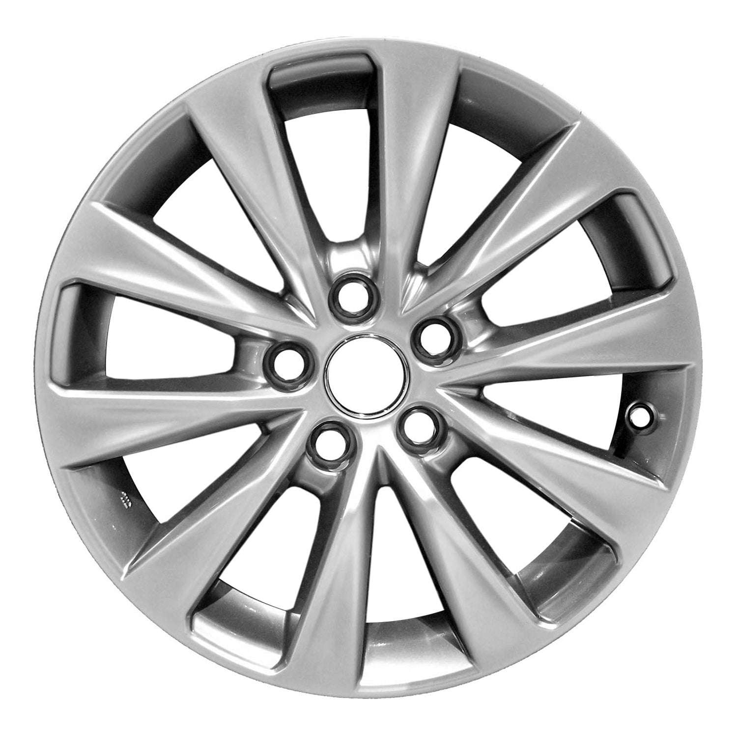 Remanufactured Painted Light Smoked Hypersilver Aluminum Wheel 17 x 7 4261A06050 fits 2015-2017 Toyota Camry