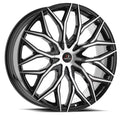 CAVALLO CLV-37 26X9.5 6X135 +25ET 87.1CB GLOSS BLACK & MACHINED WHEEL