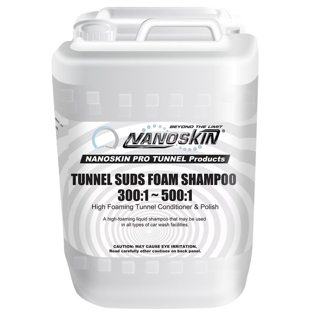 Nanoskin Automatic Car Wash Series TUNNEL SUDS Foaming Shampoo, for Foamer Units, Direct Injection Equipment, Hydrominder Premix (Dilution 300:1 ~ 500:1), 30 Gallons