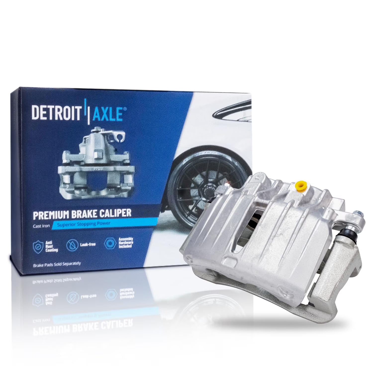 Detroit Axle - Rear Right Brake Caliper for Chevrolet GMC Silverado Suburban Sierra Yukon XL 1500 Tahoe Cadillac Escalade ESV EXT Passenger Side Disc Brake Caliper w/Bracket Replacement