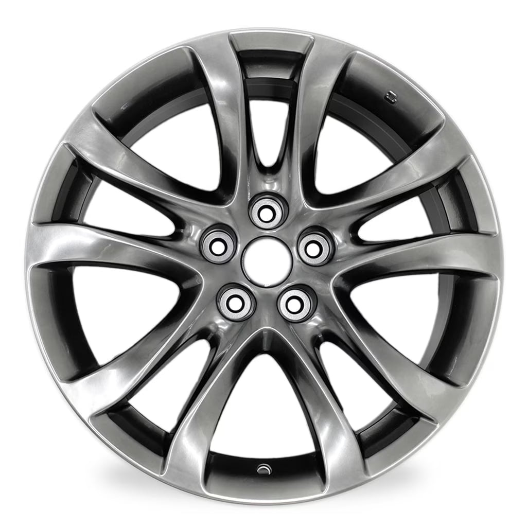 19  19x7.5  Automotive Rim New Single Wheel for Mazda 6 2014 - 2017 Dark Hyper Silver OEM Design Replacement
