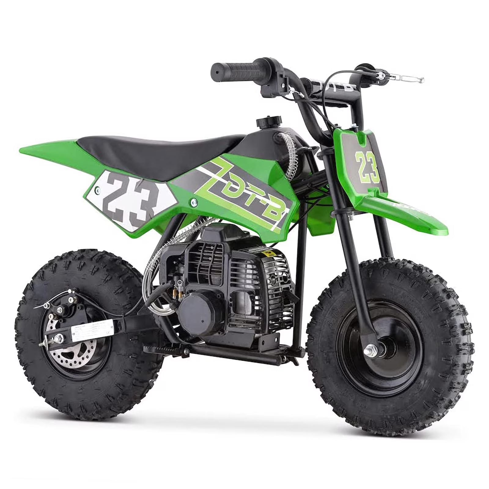 49cc Gas Dirt Bike for Kids, Tcdjtc Kids Dirt Bike with 20MPH Max Speed, Mini Dirt Bike with 2-Stroke, Mini Bike with Disc Brakes, Kids Motorcycle with 27 Miles Max Range, Gas Powered Bike