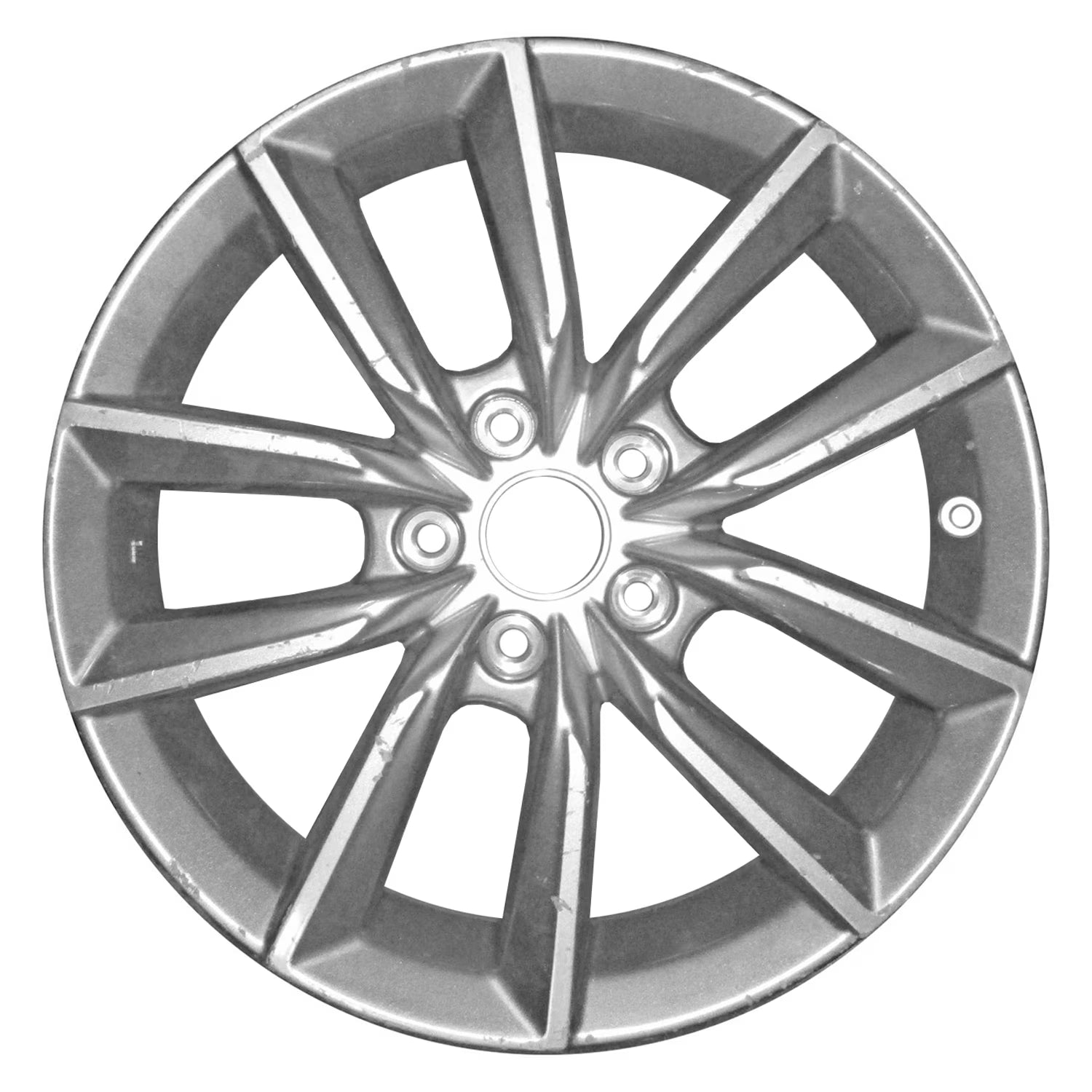 Remanufactured Painted Bluish Silver Aluminum Wheel 17 x 7.5 fits 2021 Honda Accord