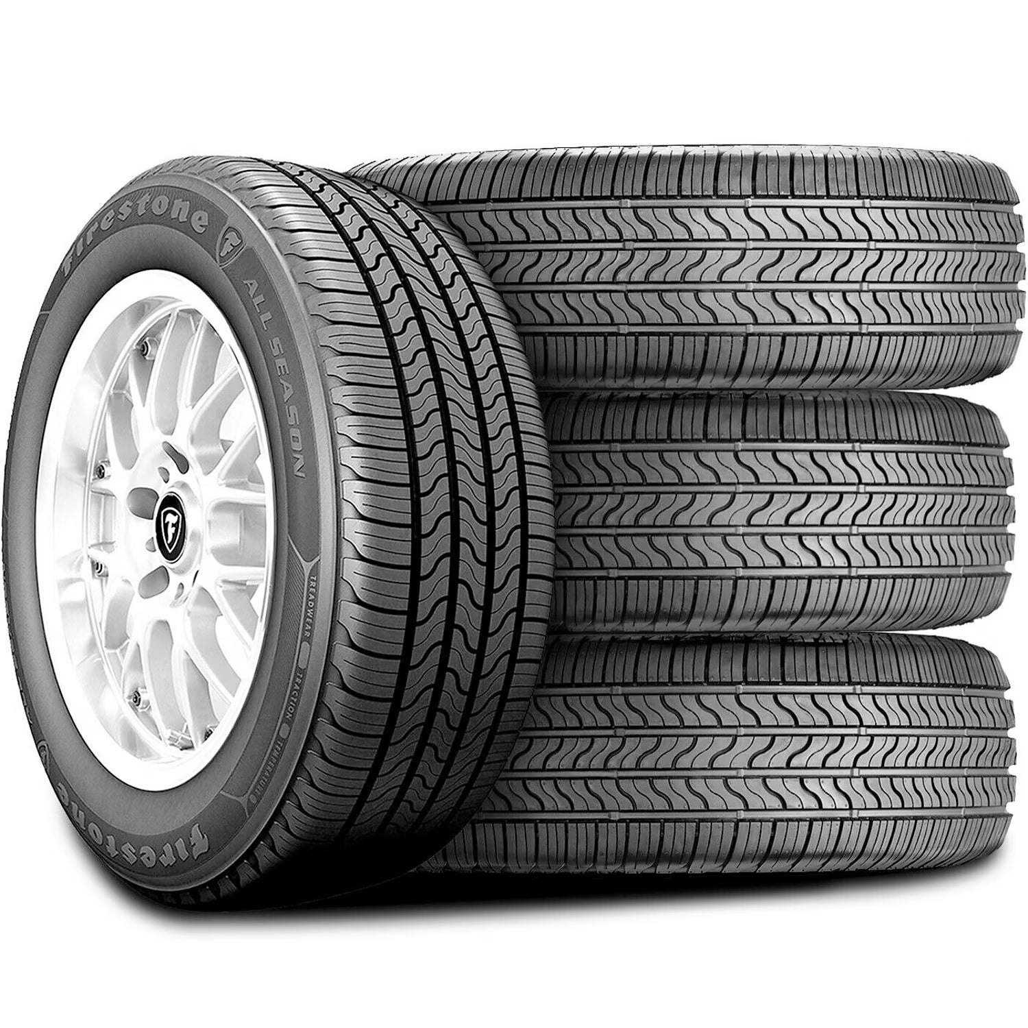 Set of 4 (FOUR) Firestone All Season 225/70R16 103T AS All Season A/S Tires Fits: 2000-01 Jeep Cherokee Classic, 1997-99 Jeep Wrangler Sahara