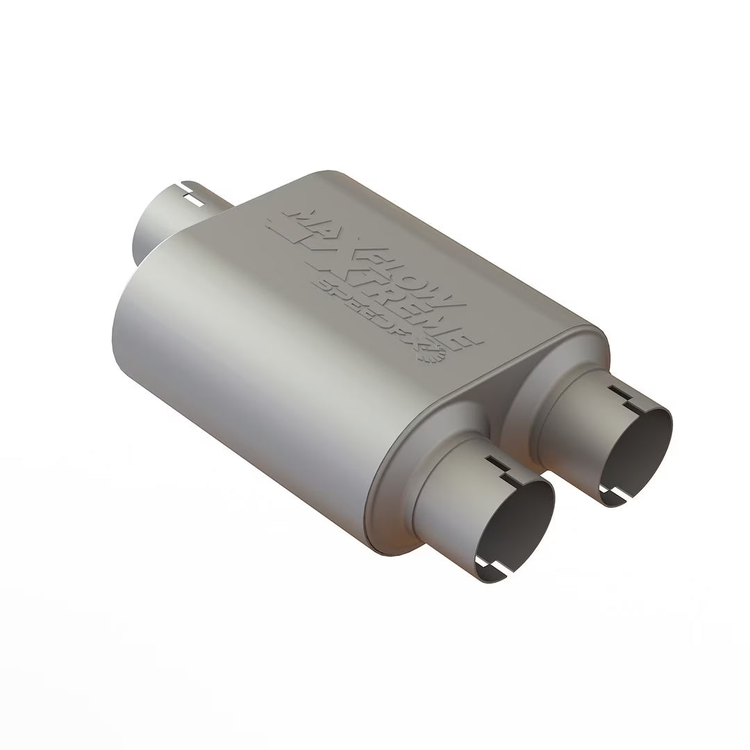 SpeedFX 50101M2 Stainless Steel Oval Exhaust Muffler