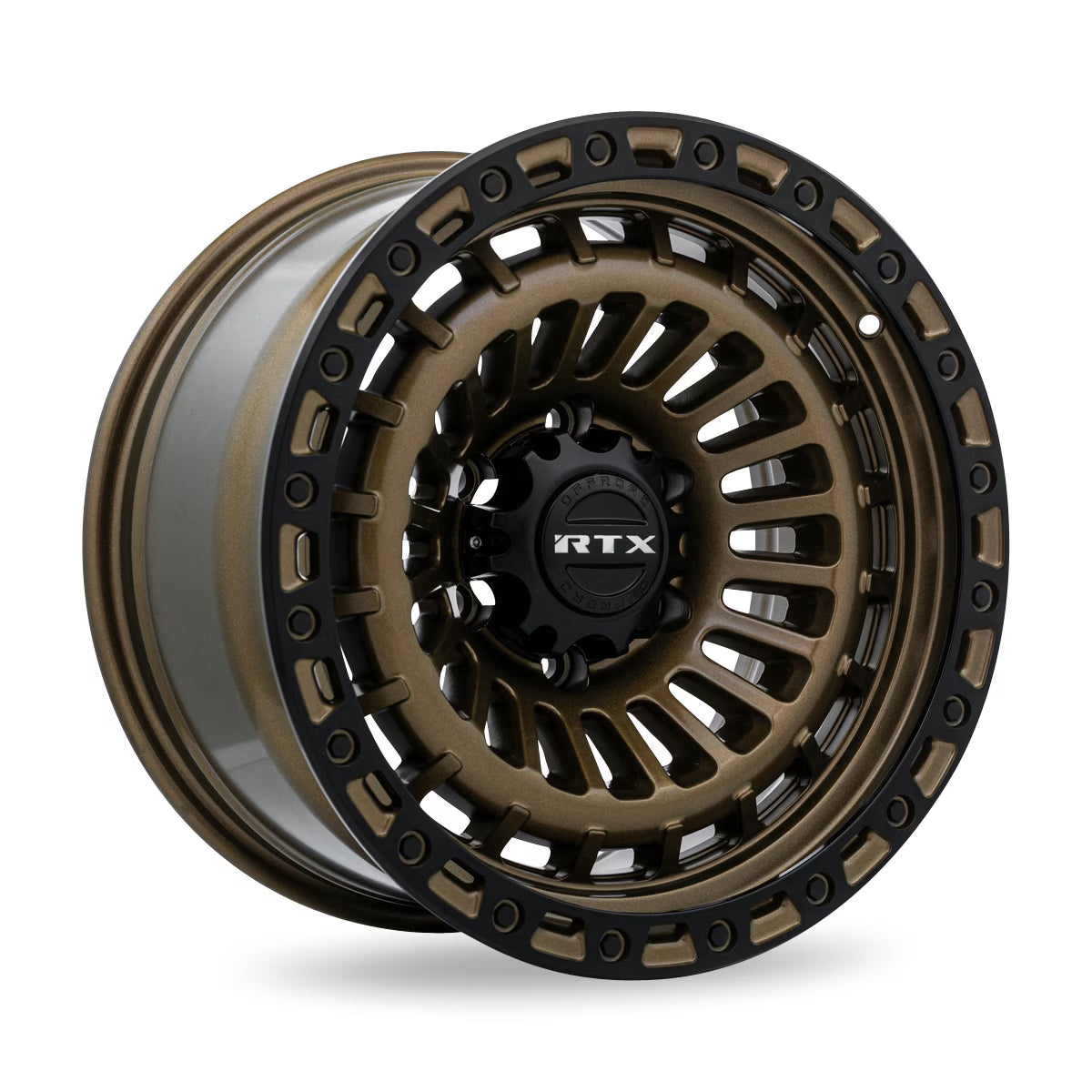 RTX Moab 18x9 6x139.7 ET0 CB106.1 Bronze with Satin Black Lip Wheel