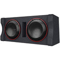 Kenwood Excelon P-XW1221DHP 2-ohm Ported Enclosure with Two 12  Subwoofers | Dual 12  Preloaded High Power Subwoofer Enclosure