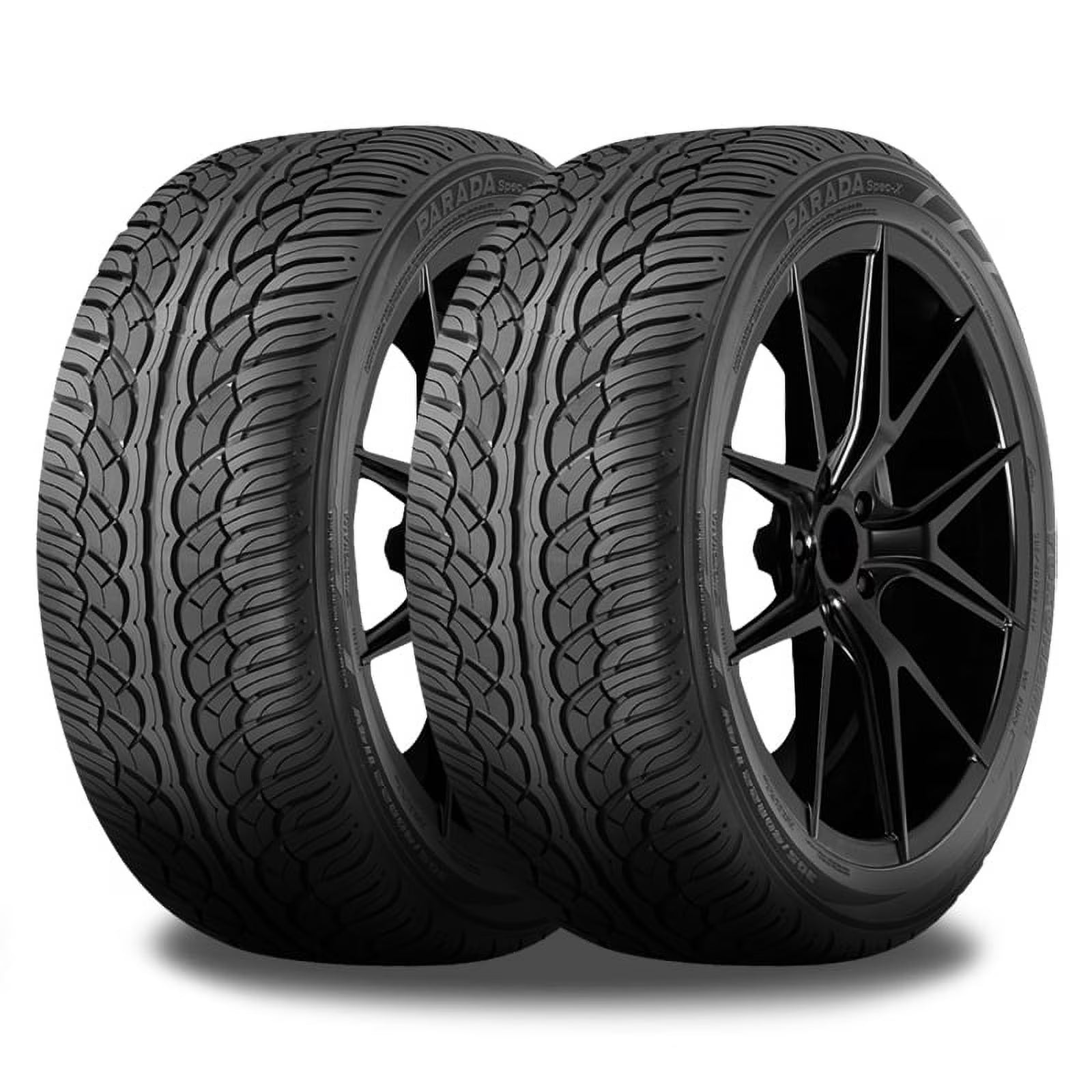 Pair of 2 Yokohama Parada Spec-X 225/60R18 100H Tires 110100248 / 225/60/18 / 2256018 Fits: 2018-23 Chevrolet Equinox LT, 2017-18 Subaru Outback 3.6R Touring