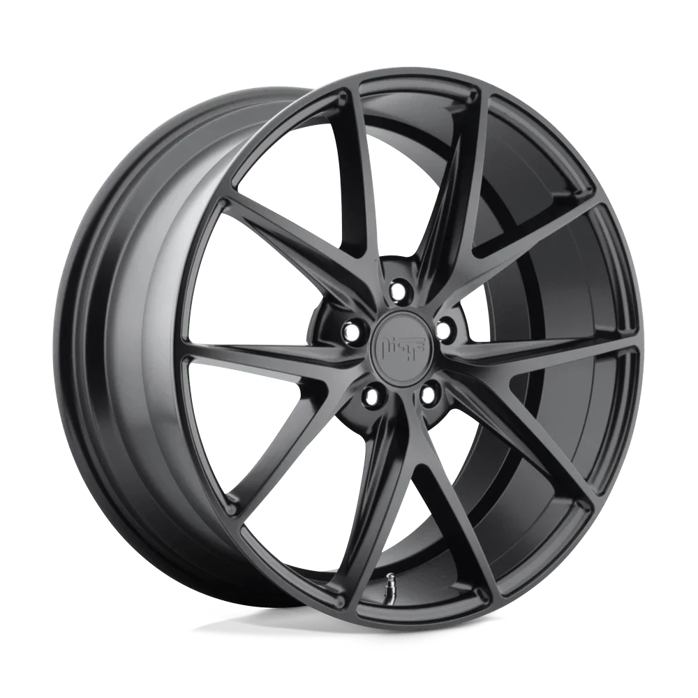 Niche M117 Misano 17X8 5X114.3 40Et 72.56Cb Matte Black Wheel