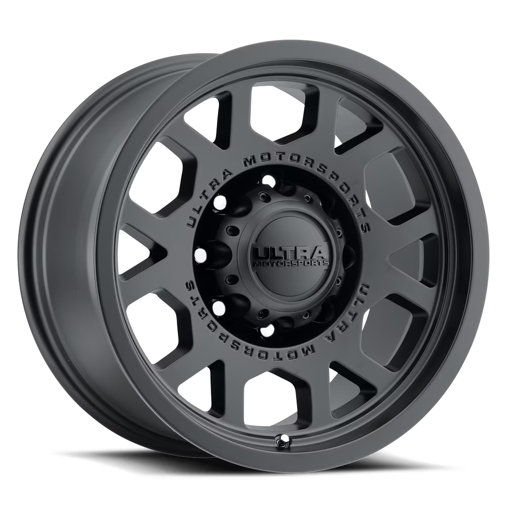 1 X Ultra 114SB The Chief 18X9 8X6.50 125.2 Hub +01 Offset Black Wheel Rim