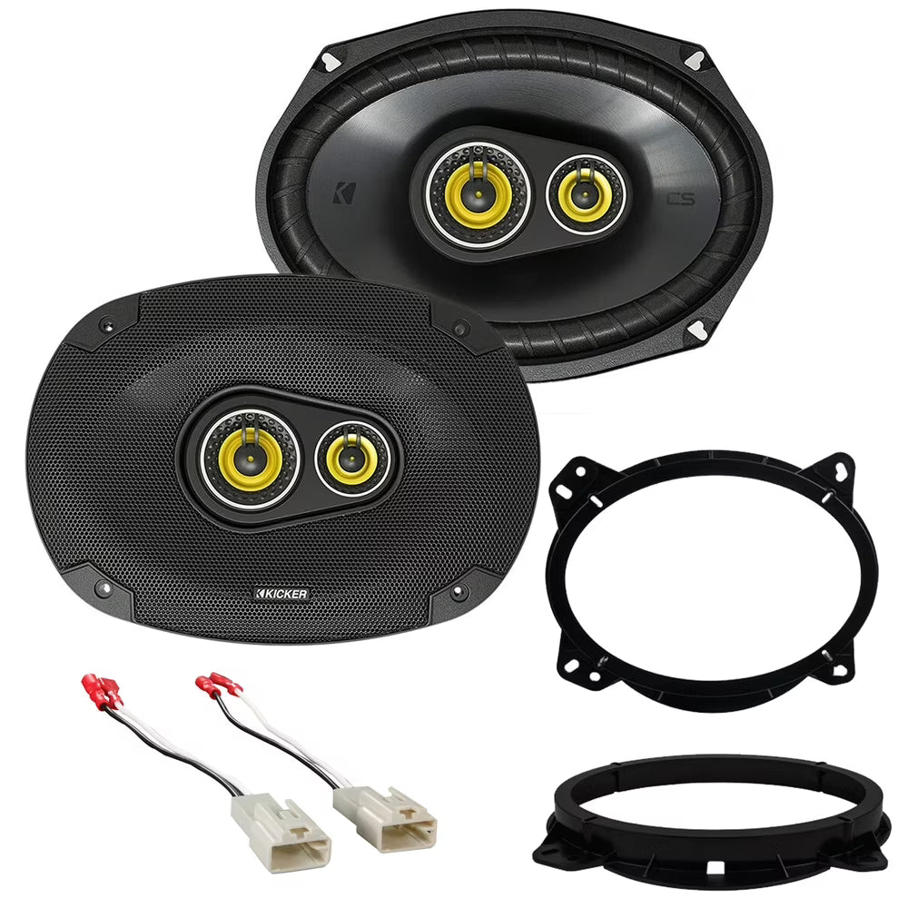 Kicker CS Series Front Door Factory Speaker Replacement Package Fits select 2002-2011 Toyota Camry