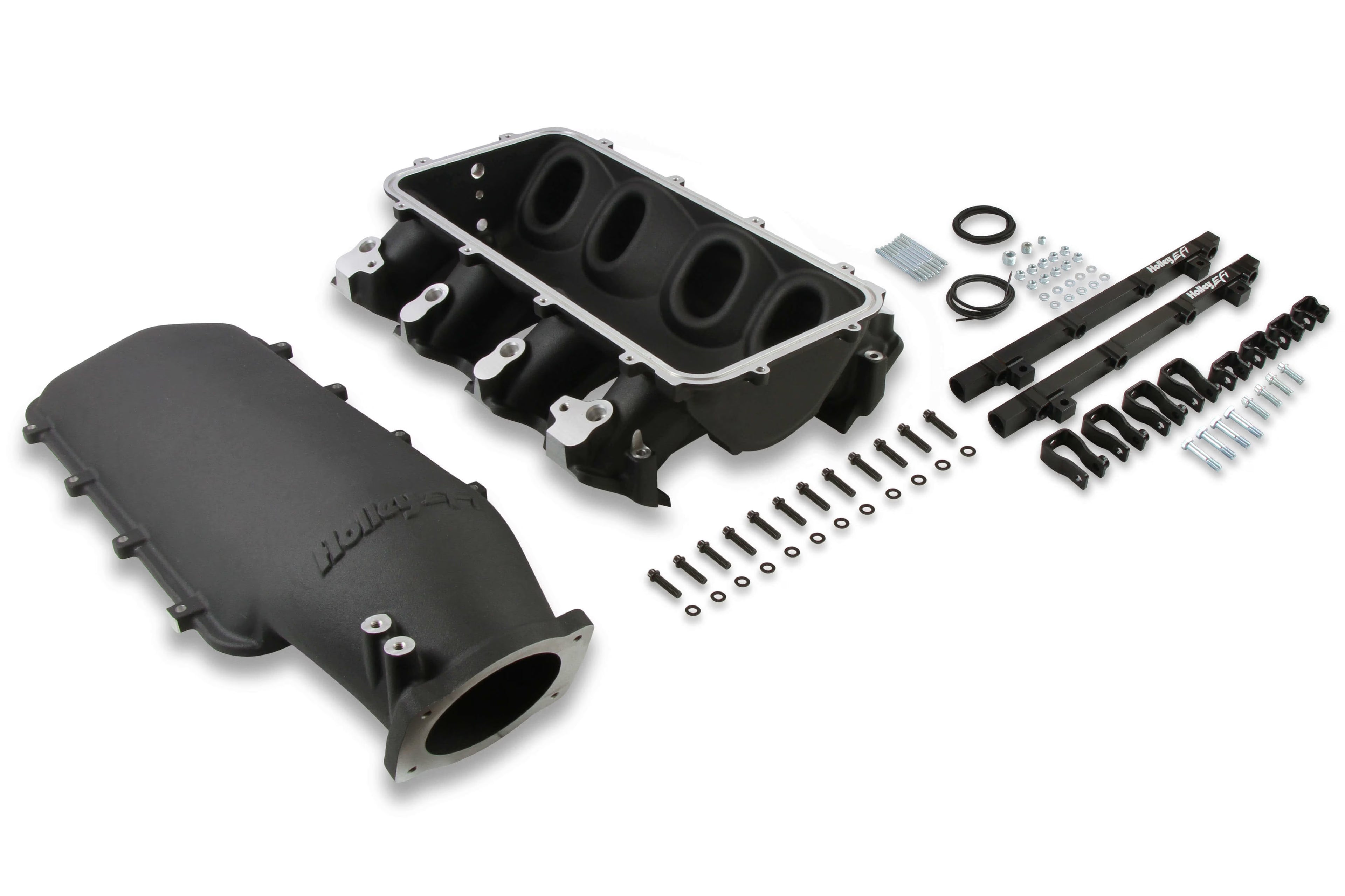 Holley 300-679BK Lo-Ram Intake Manifold Single Injector Black Finish