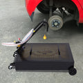 Large Capacity Oil Drain Pan with 12V Pump, 94.64L/25Gal Tank, 40L/min Flow Rate, Large Wheels, Soft Pipe, for Workshop & Garage Use