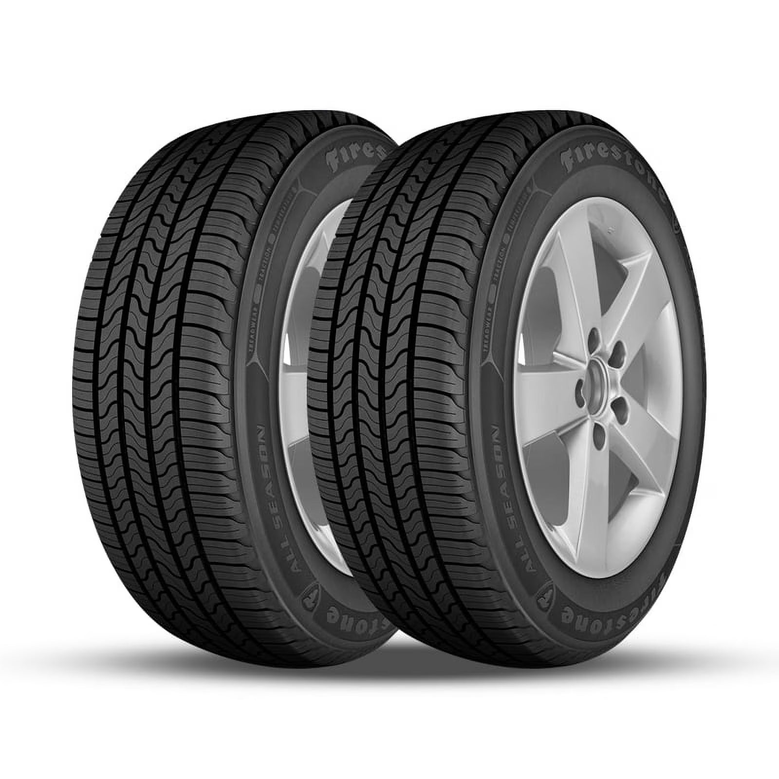 2 New Firestone All Season 225/60R16 98T Touring Tires 65,000 Mile Warranty FS 004002 / 225/60/16 / 2256016