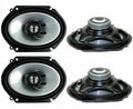 4 X Kenwood Car KFCC6866S 6x8  500 Watt 2-Way Coaxial Speakers Car Audio