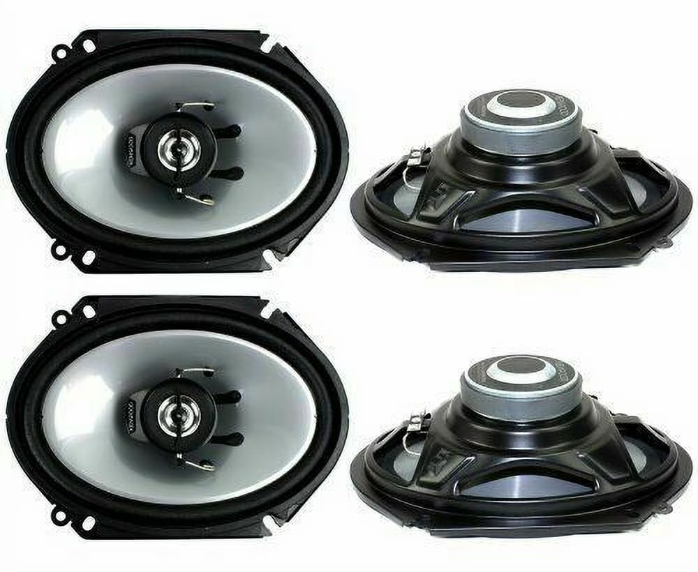 4 X Kenwood Car KFCC6866S 6x8  500 Watt 2-Way Coaxial Speakers Car Audio