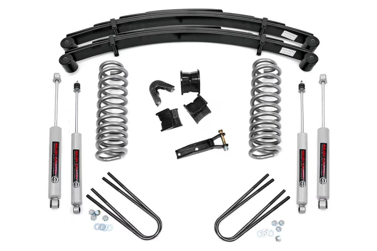 Rough Country 4  Suspension Lift Kit for 77-79 Ford F-100/F-150 - 500-77-79.20 Fits select: 1977-1979 FORD F150, 1977-1979 FORD F100