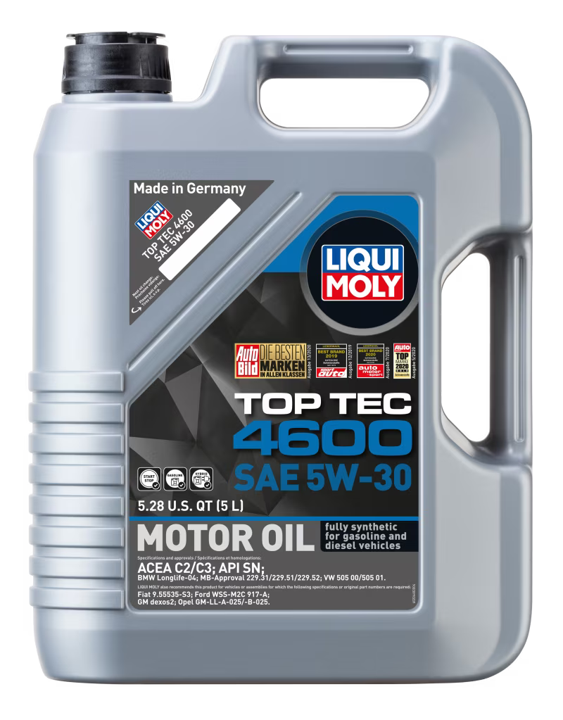 LIQUI MOLY 5L Top Tec 4600 Motor Oil SAE 5W30 - 20448