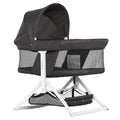 Dream On Me 2-in-1 Convertible Insta Fold Bassinet and Cradle. Lightweight and Portable. Black