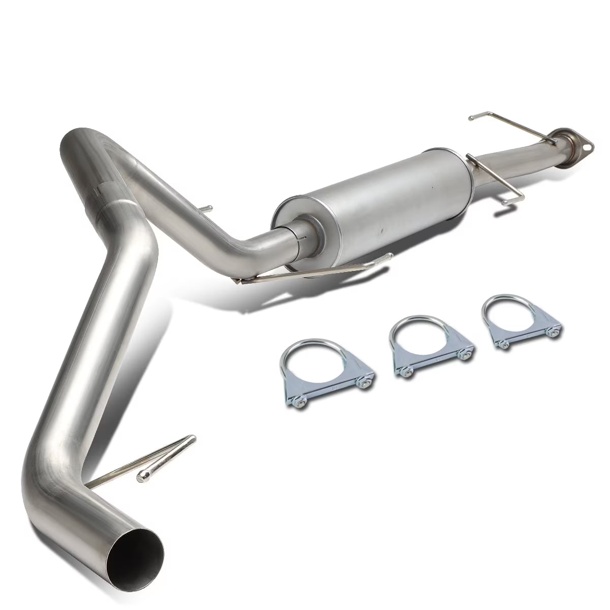 DNA Motoring For 2007-2014 Toyota FJ Cruiser 2.5  Louvered Core Muffler Catback Exhaust System