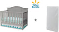 Delta Children Madrid 4-in-1 Convertible Crib with Serta Mattress Value Pack (Gray)