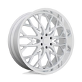 DUB 1PC Aluminum Rim S264 OG 26X10in Silver with Diamond Cut Lip Finish, S264260089+30