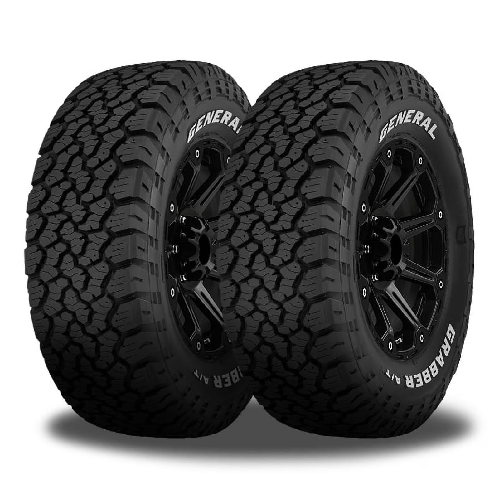 2 General Grabber A/TX RWL 265/70R17 121/118S All Terrain 3PMSF 50K Mi 10 PLY 4505740000 / 265/70/17 / 2657017