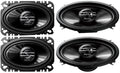 4x Pioneer TS-G4620S 4x6  2-way, 400W Total Max Power Car Audio Speakers Bundle