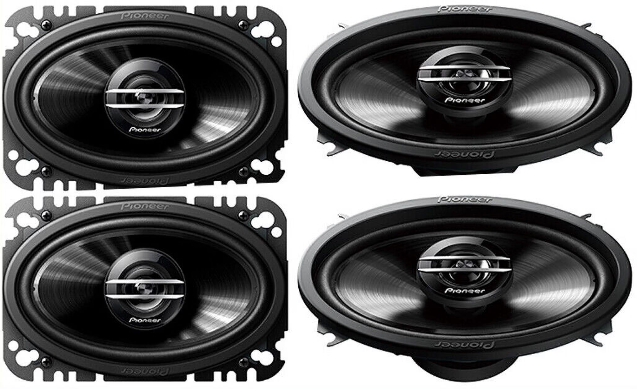 4x Pioneer TS-G4620S 4x6  2-way, 400W Total Max Power Car Audio Speakers Bundle
