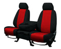 CalTrend Rear 60/40 Split Bench NeoSupreme Seat Covers for 2003-2007 Chevy/GMC Silverado|Sierra 1500-3500 - CV375-02NN Red Insert with Black Trim