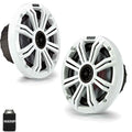 Kicker KM 6.5  White Marine Speakers, 2-Way, 195W Peak Power