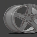Niche 1PC Cast Aluminum Rim M269 20X9.5 5X120 M-BLK 22MM, M269209521+22