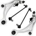 Detroit Axle - Front 4pc Control Arms Kit for 09-14 Nissan Murano, 2 Lower Control Arms & Ball Joint 2 Sway Bar Links 2009 2010 2011 2012 2013 2014 Replacement