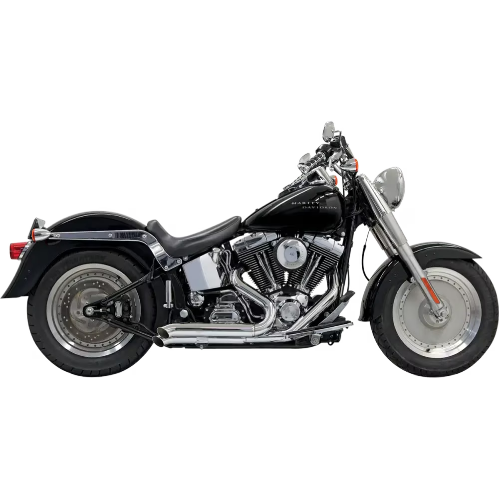 Bassani Pro Street Chrome Exhaust System w/Turn Out Ends (1S24D)