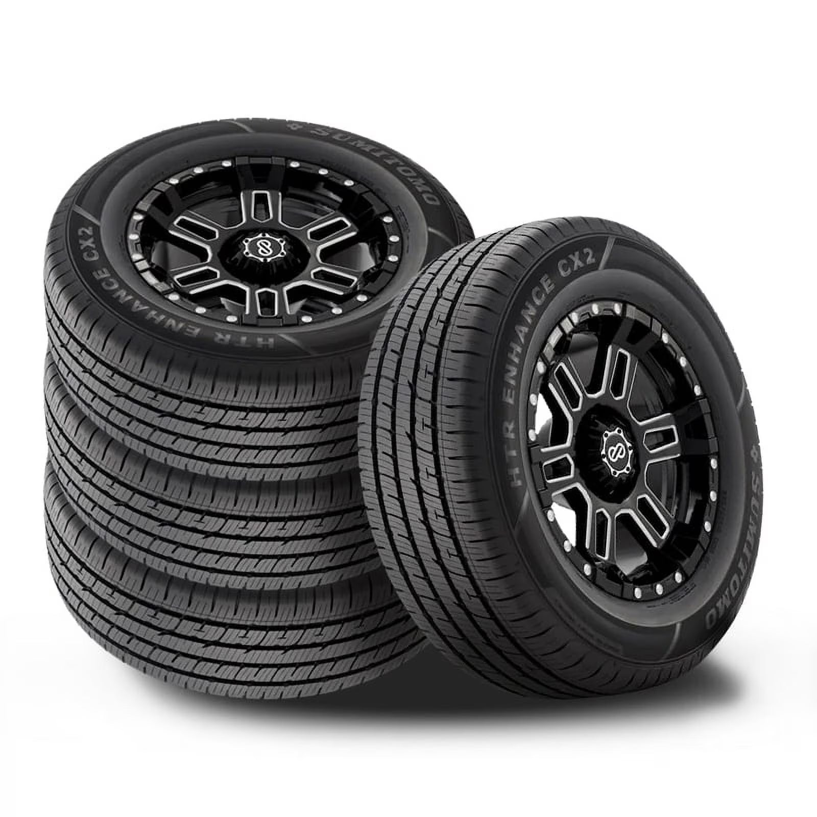 4 Sumitomo HTR Enhance CX2 235/60R18 107V M+S All Season Tires 65K MILE Warranty ENC49 / 235/60/18 / 2356018