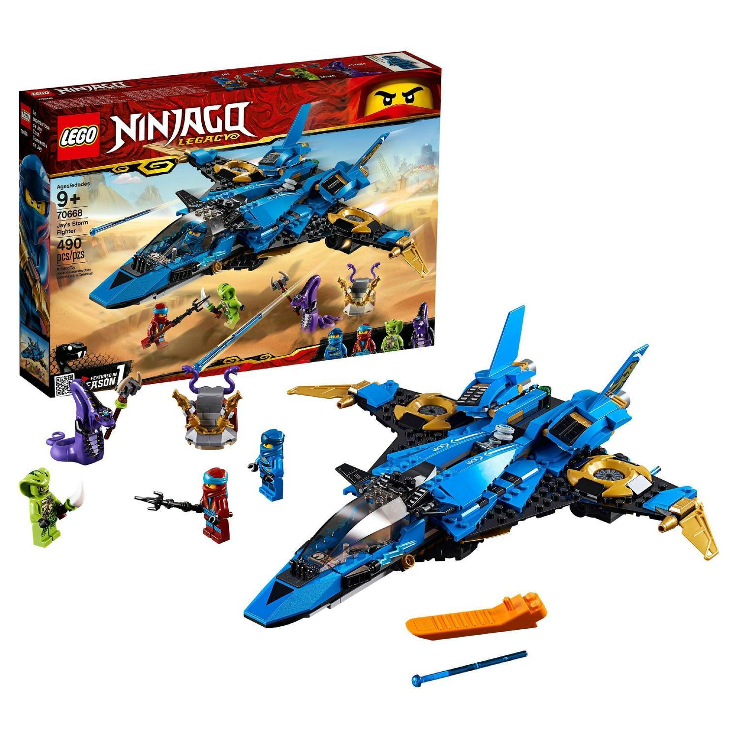 LEGO Ninjago Jay-s Storm Fighter 70668 Building Set (490 Pieces)